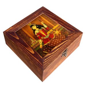 Boîte Organisatrice de Sachets de Thé en Bois avec Coffres Persan Celine