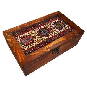 Boîte Organisatrice de Sachets de Thé en Bois avec Coffres Persan Parsian