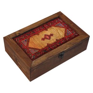 Boîte Organisatrice de Sachets de Thé en Bois avec Coffres Persan Pasargad II