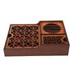 Boîte de Rangement pour Sachets de Thé en Bois avec Chauffe-Sachet Tabasom