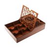 Boîte de Rangement pour Sachets de Thé en Bois avec Chauffe-Sachet Tabasom