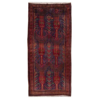 Tapis Persan Vintage Runner Fait Main Modèle Baluchi