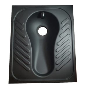 Black Stainless Steel Squat Toilet Pan – Elegant Squatting Pan