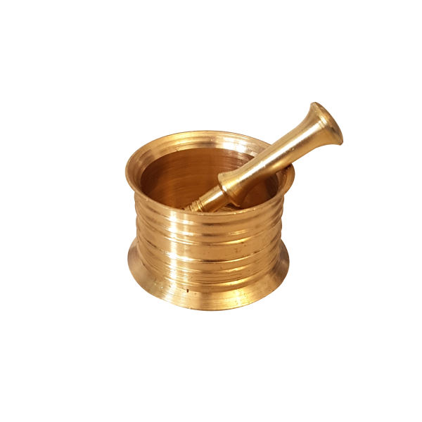 Set de Mortier & Pilon en Laiton Style Persan Traditionnel Mehrara I