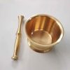 Set de Mortier & Pilon en Laiton Style Persan Traditionnel Mehrara II
