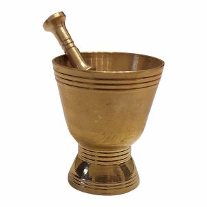 Set de Mortier & Pilon en Laiton Style Persan Traditionnel Narges II