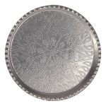 Plat de Service Persan en Cuivre Traditionnellement Martelé Maah