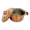Marmite en cuivre persan - Style de cuisson martelé traditionnel Darya