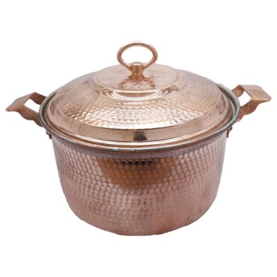 Marmite en cuivre persan – Style de cuisson martelé traditionnel Kabir