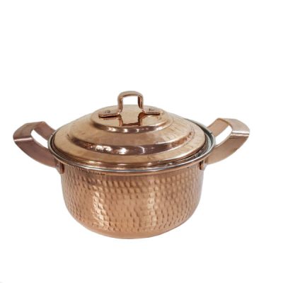 Marmite en cuivre persan – Style de cuisson martelé traditionnel Rasti II