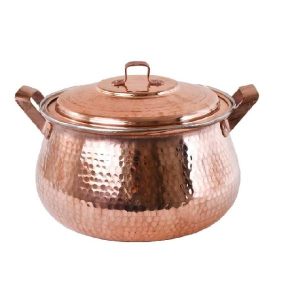Marmite en cuivre persan – Style de cuisson martelé traditionnel Rasti III