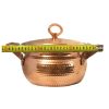 Marmite en cuivre persan - Style de cuisson martelé traditionnel Rosegold