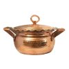 Marmite en cuivre persan - Style de cuisson martelé traditionnel Rosegold