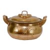 Marmite en cuivre persan - Style de cuisson martelé traditionnel Rosegold II