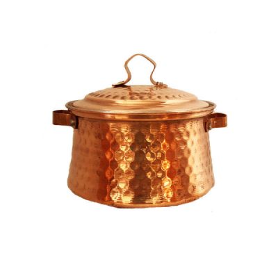 Marmite en cuivre persan – Style de cuisson martelé traditionnel Sahel