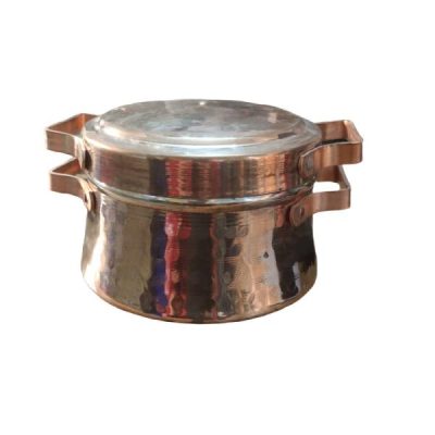 Marmite en cuivre persan – Style de cuisson martelé traditionnel Sahra