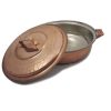 Marmite en cuivre persan - Style de cuisson martelé traditionnel Sitara, Ensemble de 9