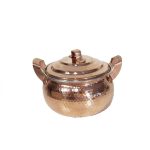 Marmite en cuivre persan – Style de cuisson martelé traditionnel Ctara