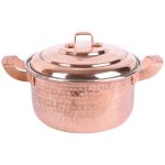 Marmite en cuivre persan – Style de cuisson martelé traditionnel Zanjani