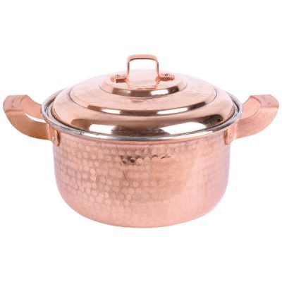Marmite en cuivre persan – Style de cuisson martelé traditionnel Zanjani