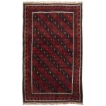 Tapis Persan Vintage Fait Main Modèle Rouge