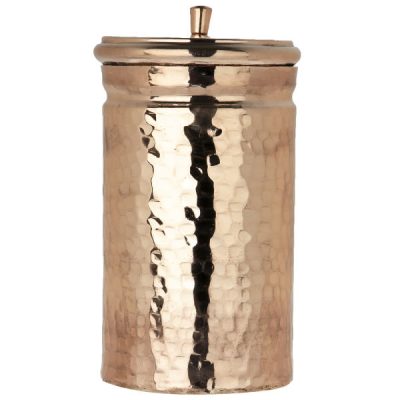 Bocal en cuivre fabriqué à la main pour embellir votre cuisine Martelé