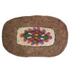 Tapis en feutre de laine persan 100% naturel et fait main Zarrin