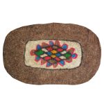 Tapis en feutre de laine persan 100% naturel et fait main Zarrin