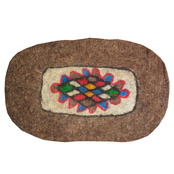 Tapis en feutre de laine persan 100% naturel et fait main Zarrin