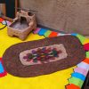 Tapis en feutre de laine persan 100% naturel et fait main Zarrin