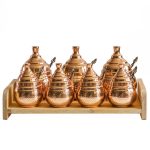 Bocal de stockage en cuivre fait main – Idéal pour l’organisation de cuisine – Set de 15