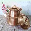 Marmite en cuivre persan - Style de cuisson martelé traditionnel Gilda, Ensemble de 2