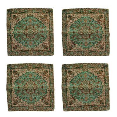 Coussin en Termeh Persan – Modèle Shah Abbasi (2X) | Design traditionnel luxueux