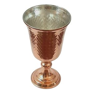 Verre à vin en cuivre persan martelé – Modèle Glsa