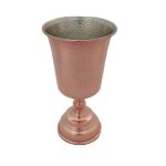 Verre à vin en cuivre persan martelé – Modèle Tanin