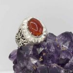 Bague en argent Aqeeq yéménite persane pour hommes – Taha