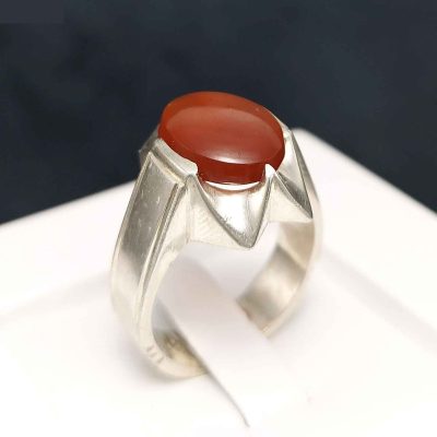 Bague en argent Aqeeq yéménite persane pour hommes – Vandi