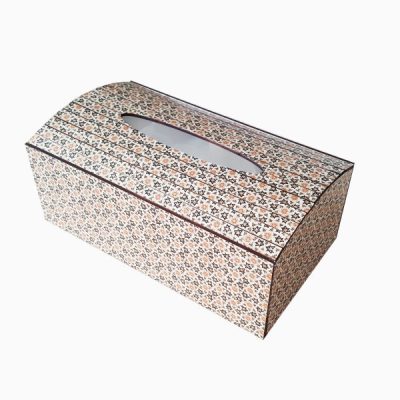 Couvercle de boîte à mouchoirs en bois persan fait main – Khatamkari Star