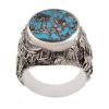 Bague en Argent Persan pour Homme avec Turquoise de Neyshabur Ashura