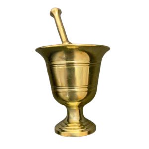 Set de Mortier & Pilon en Laiton Style Persan Traditionnel Golnaz
