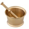 Set de Mortier & Pilon en Laiton Style Persan Traditionnel Karen
