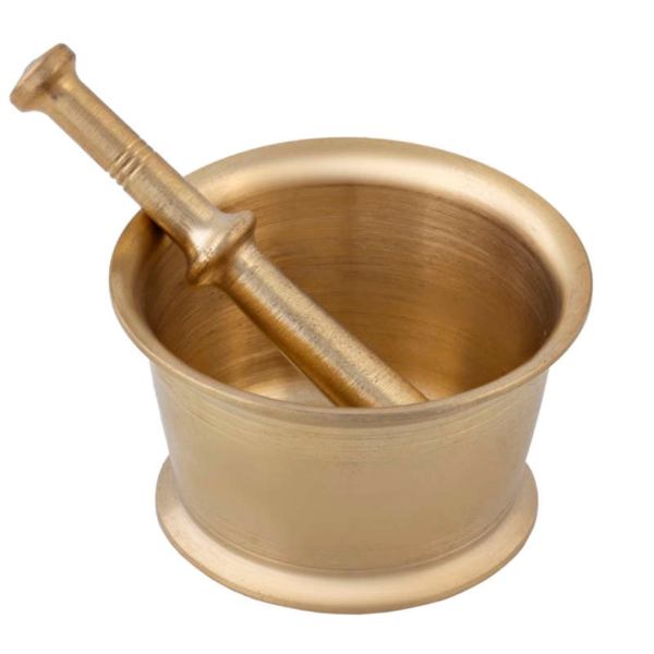 Set de Mortier & Pilon en Laiton Style Persan Traditionnel Sigol