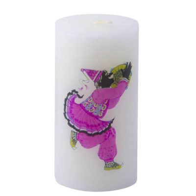Bougie avec figure de Haji Firouz – Idéale pour la mise en scène de Nowruz (x2)