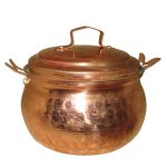 Marmite en cuivre persan – Modèle martelé traditionnel de marmite Mahan