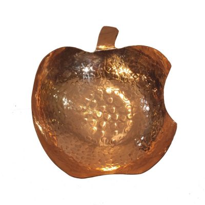 Bol de service en cuivre traditionnellement martelé Apple