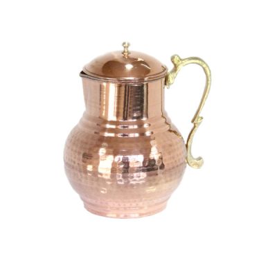 Carafe en cuivre perse martelé traditionnel Tina