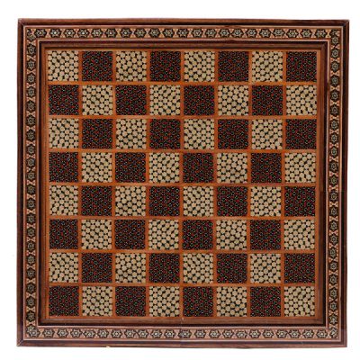 Plateau d’Échecs en Bois Persan Modèle Lux