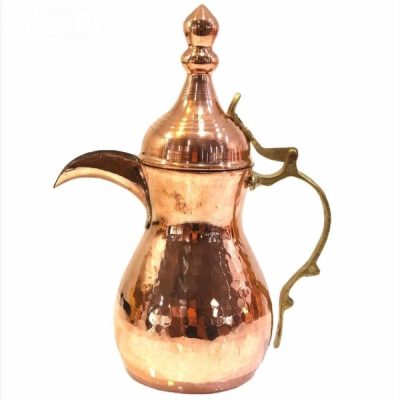 Cafetière traditionnelle arabe en cuivre pour préparer le Qahwa et le café arabe – Hivana