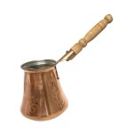 Cafetière Turque – Cezve en Cuivre Martelé Traditionnel / Ibrik, Raya