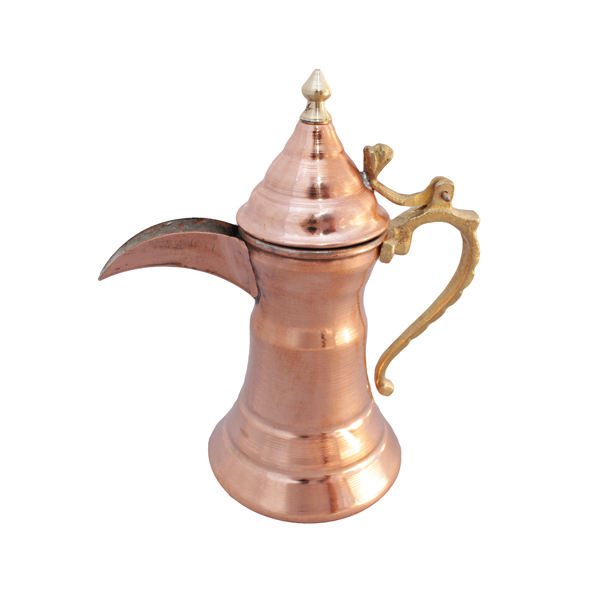 Cafetière traditionnelle arabe (Dallah) en cuivre pour préparer le Qahwa et le café arabe - Taj
